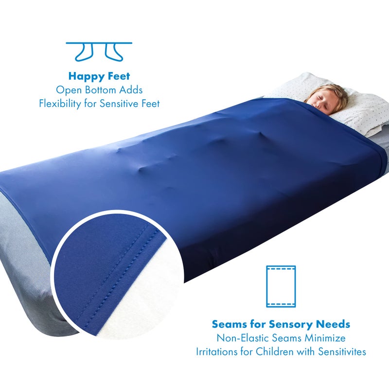 Harkla Compression Sheet for Kids - Full Compression Sheets for All Night Comfort - Breathable and Stretchy, Great for a Calming Sleep Experience - Sensory Bedsheets for Kids - Makes Great Gifts - Image 5